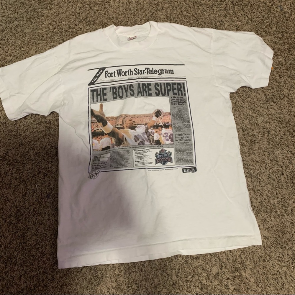 Vintage 1993 NFC championships newsprint tee